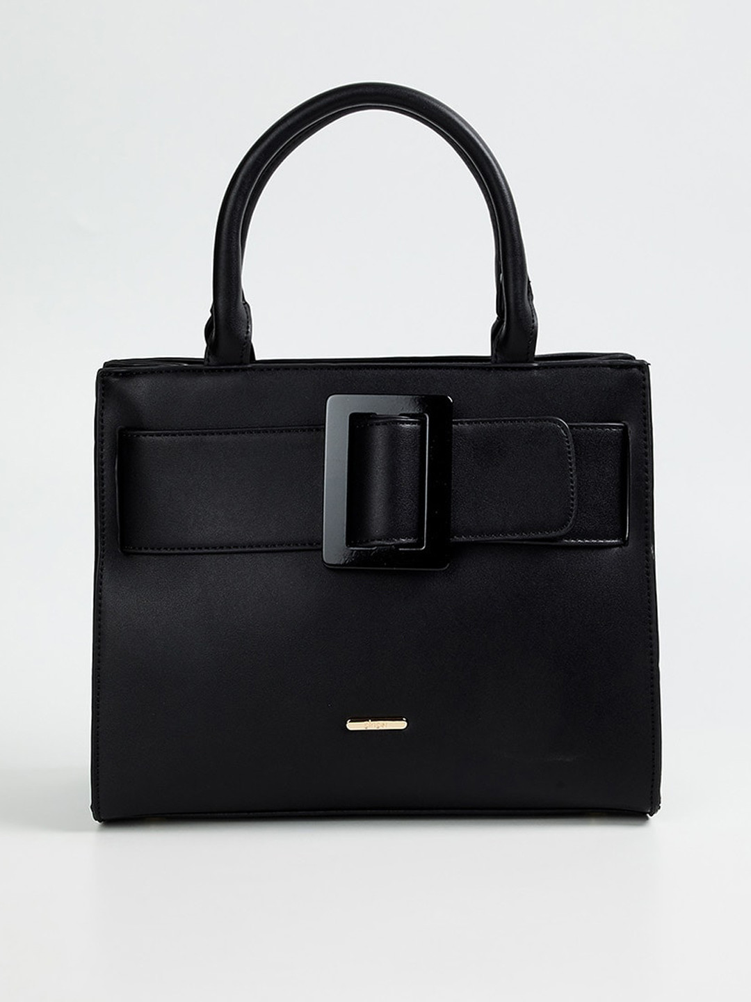 

Ginger by Lifestyle Black Structured Handheld Bag