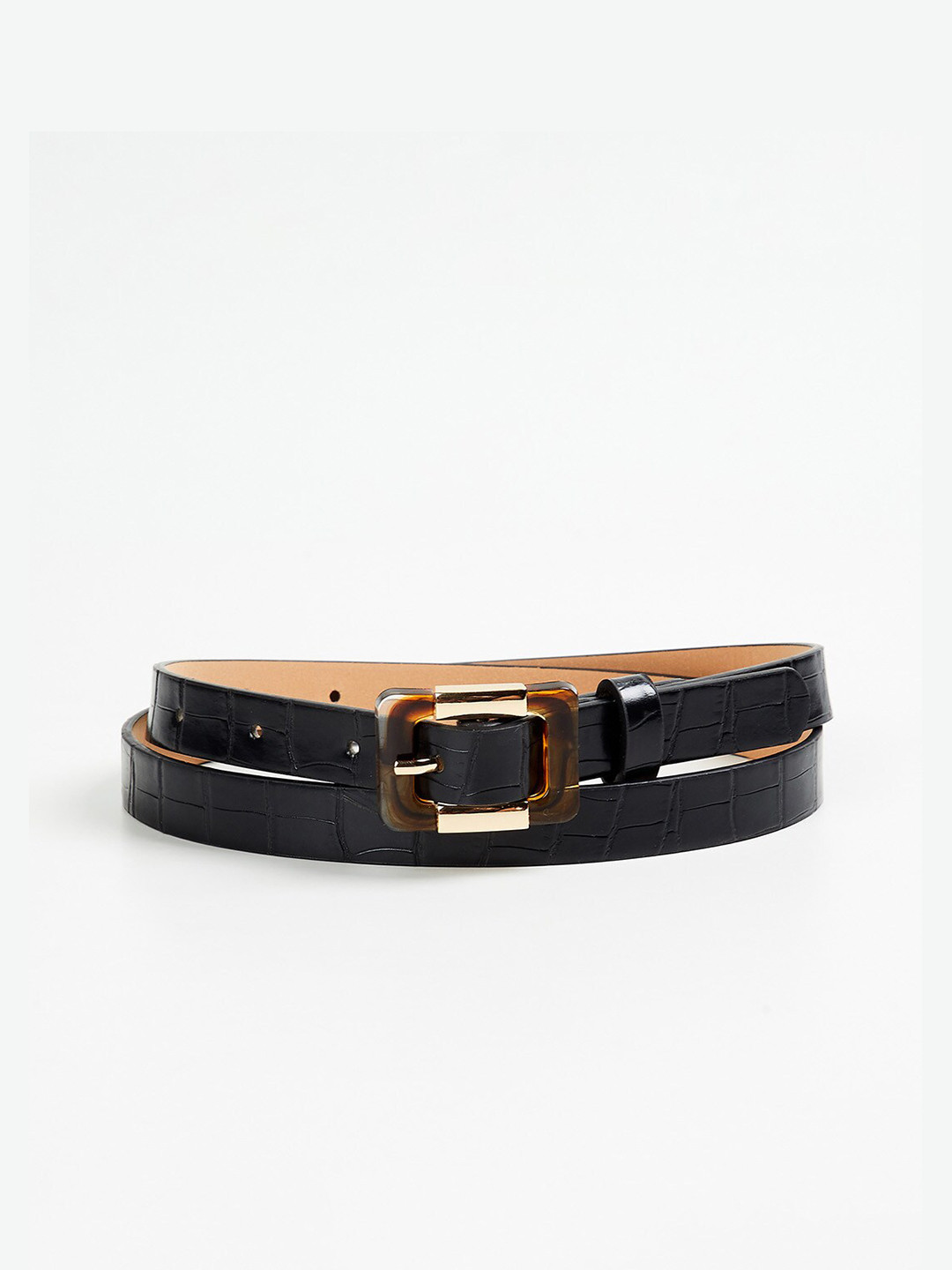 

Ginger by Lifestyle Women Textured Belt, Black