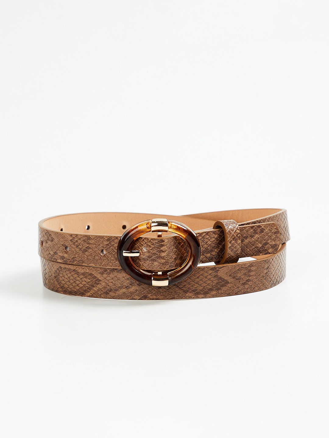 

Ginger by Lifestyle Women Brown Textured Belt