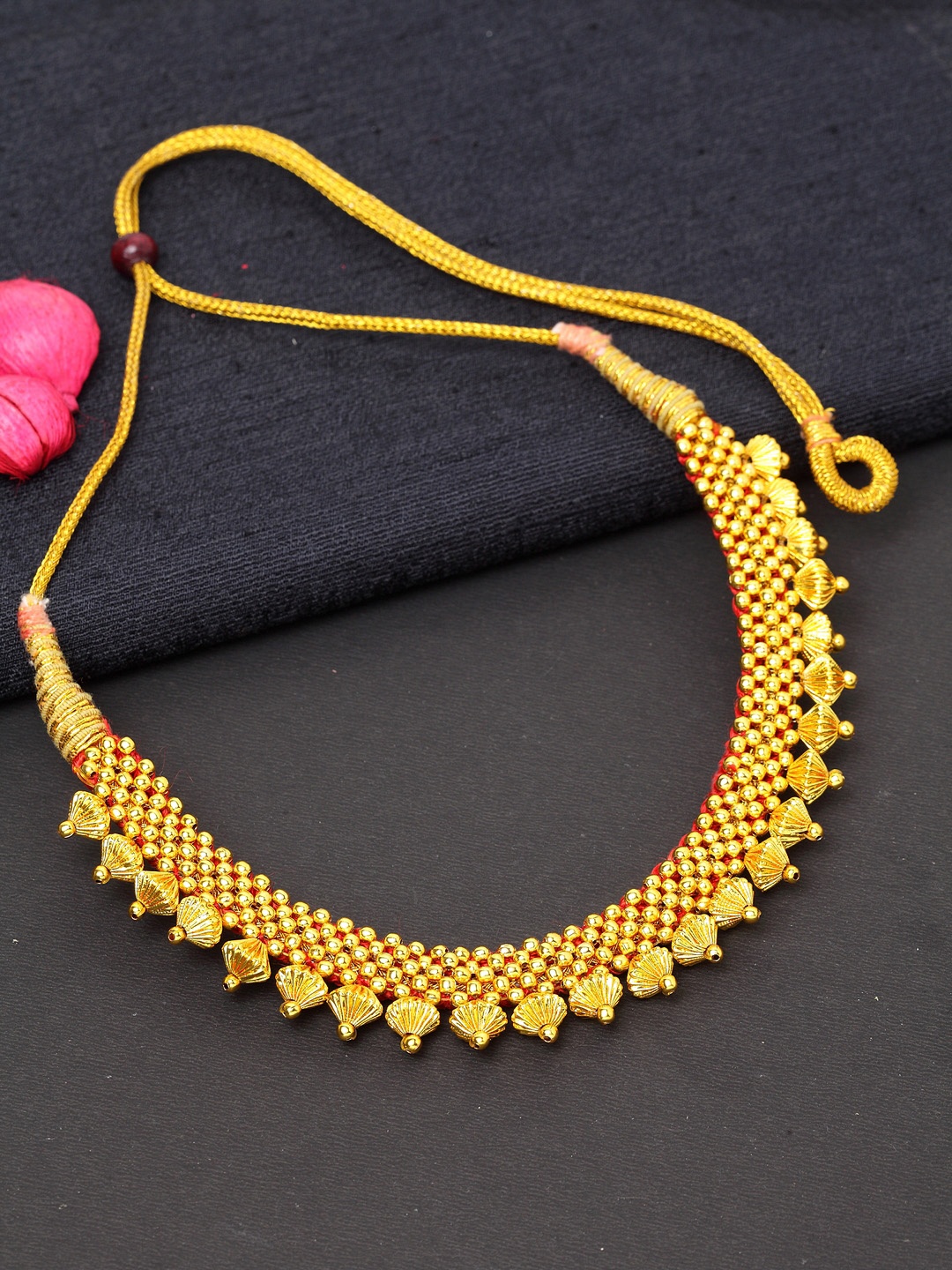 

PANASH Gold-Toned Copper Gold-Plated Choker Necklace