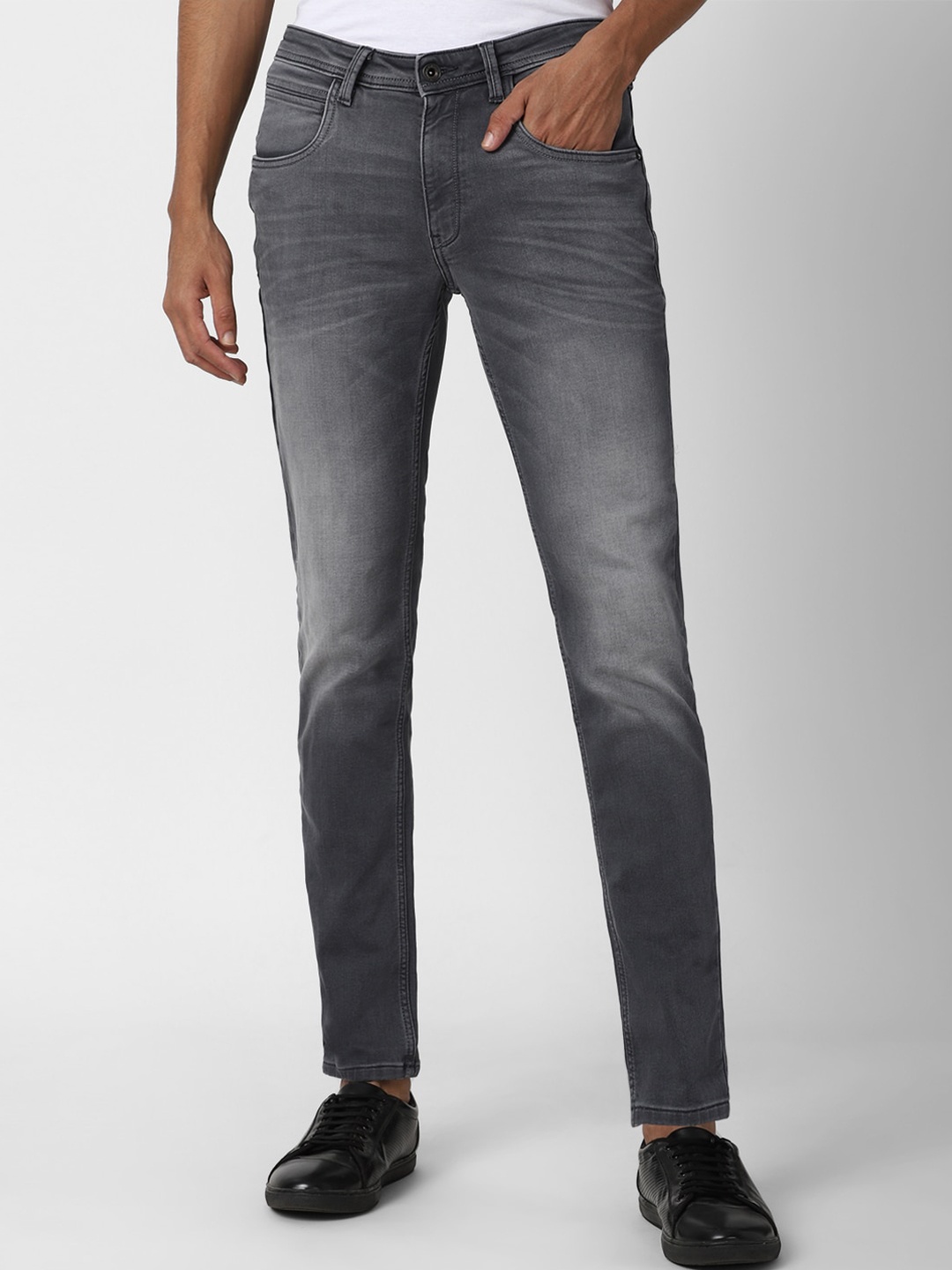 

VAN HEUSEN DENIM LABS Men Grey Skinny Fit Light Fade Jeans