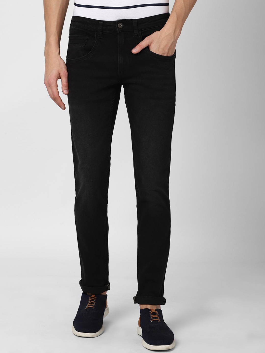 

VAN HEUSEN DENIM LABS Men Black Skinny Fit Jeans
