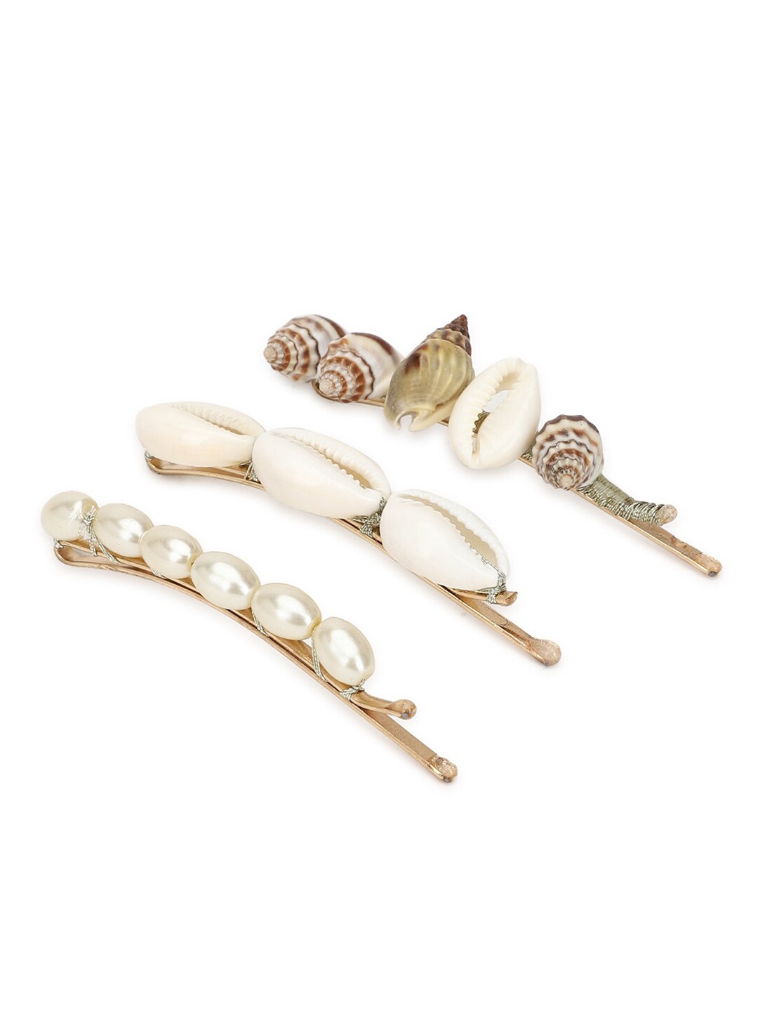 

FOREVER 21 Women White Embellished Hair Accessory