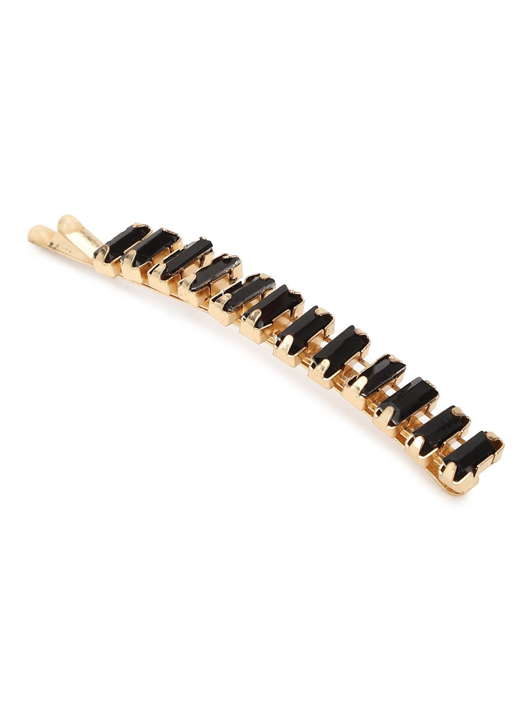 

FOREVER 21 Women Gold-Toned & Black Embellished Bobby Pin