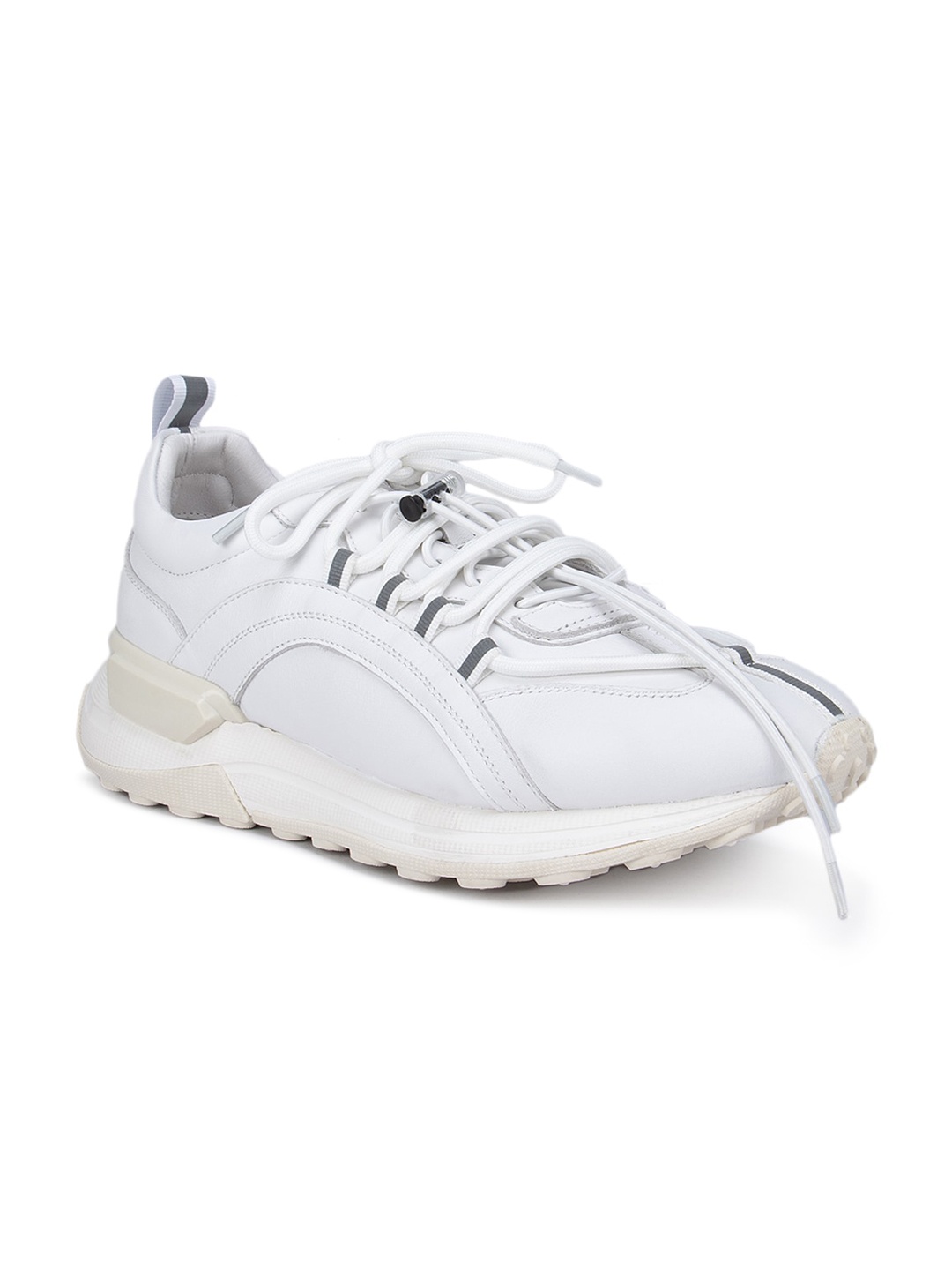 

ROSSO BRUNELLO Men White Leather Sneakers