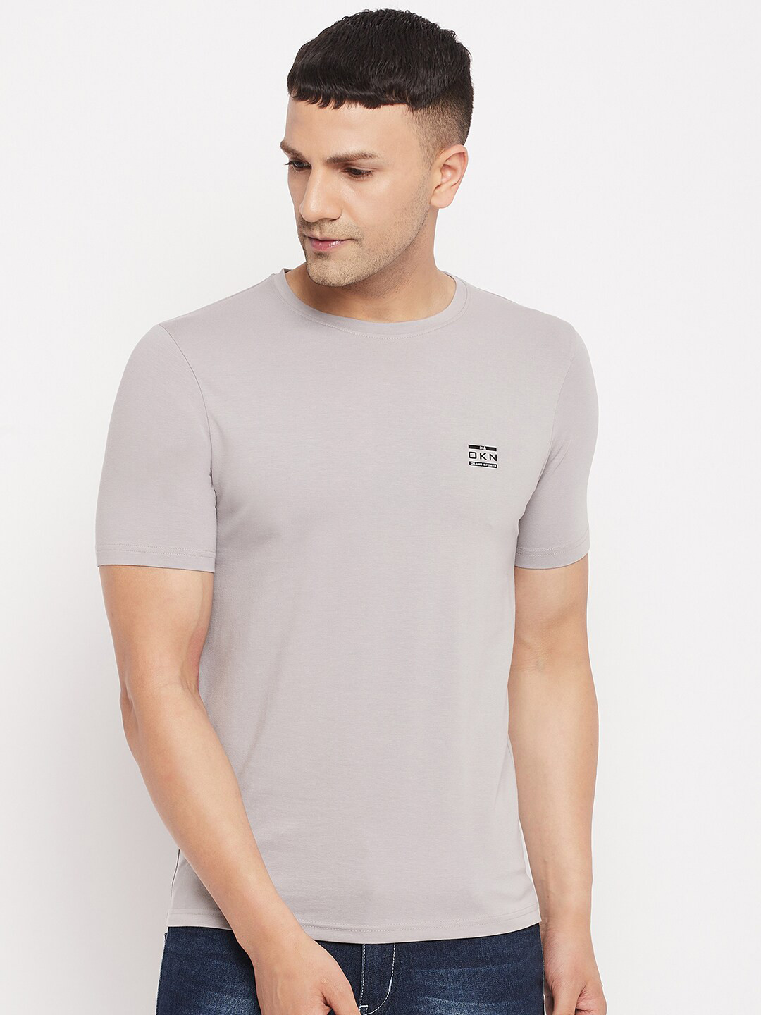 

Okane Men Grey T-shirt