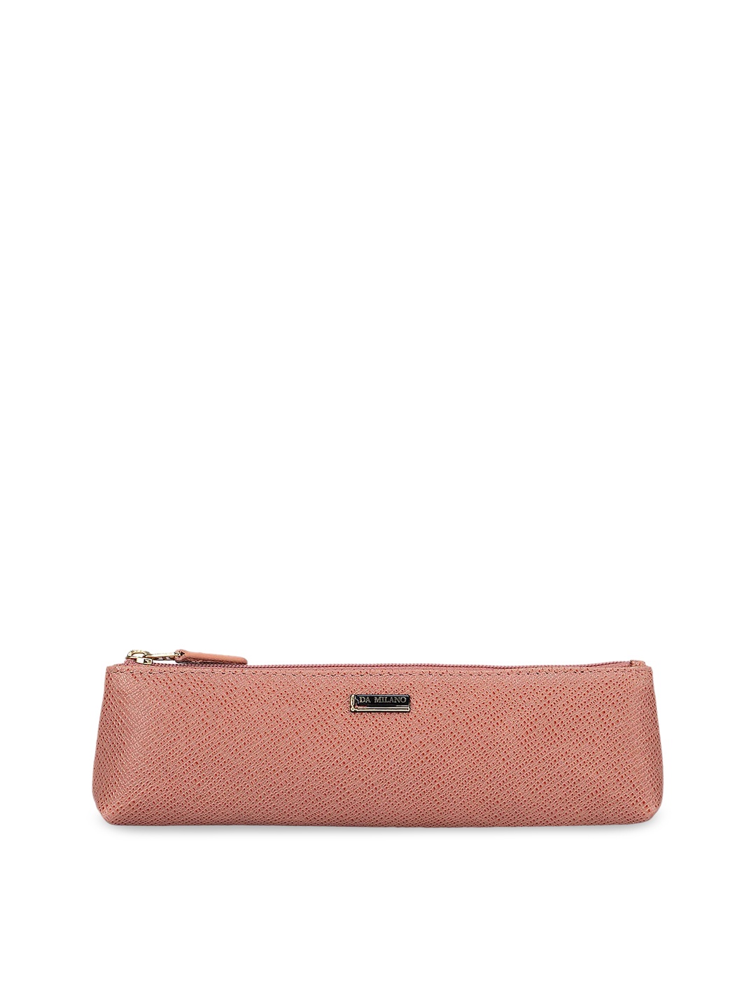 

Da Milano Pink Textured Leather Travel Pouch