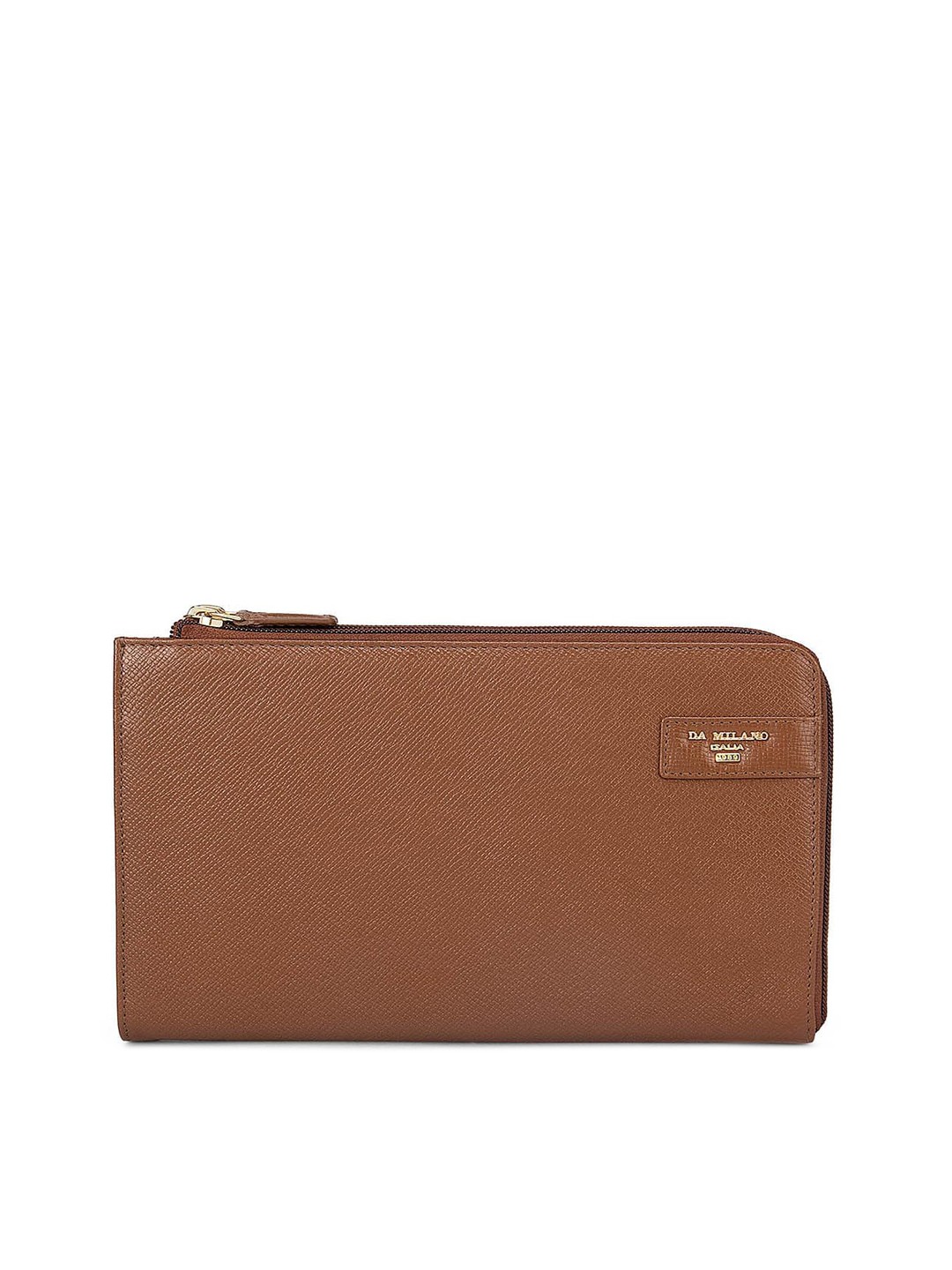 

Da Milano Brown Solid Leather Travel Pouch