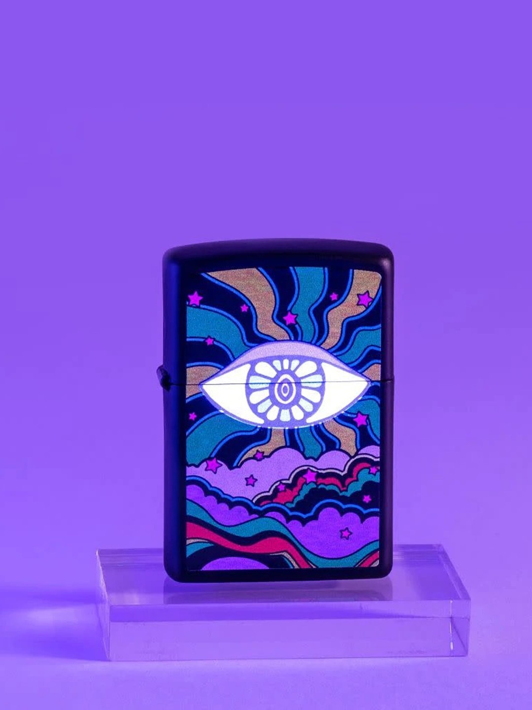

Zippo Black Printed Windproof Pocket Lighter