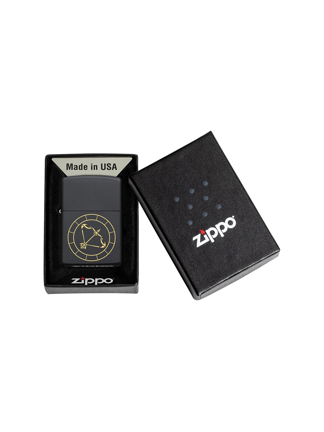 

Zippo Sagittarius Zodiac Sign Black Matte Pocket Lighter