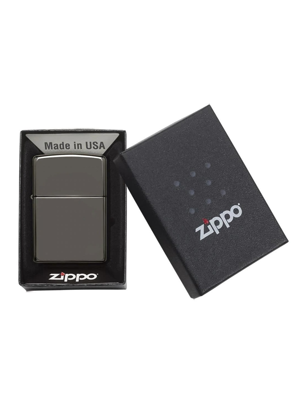 

Zippo Black Solid Ice Pocket Lighter