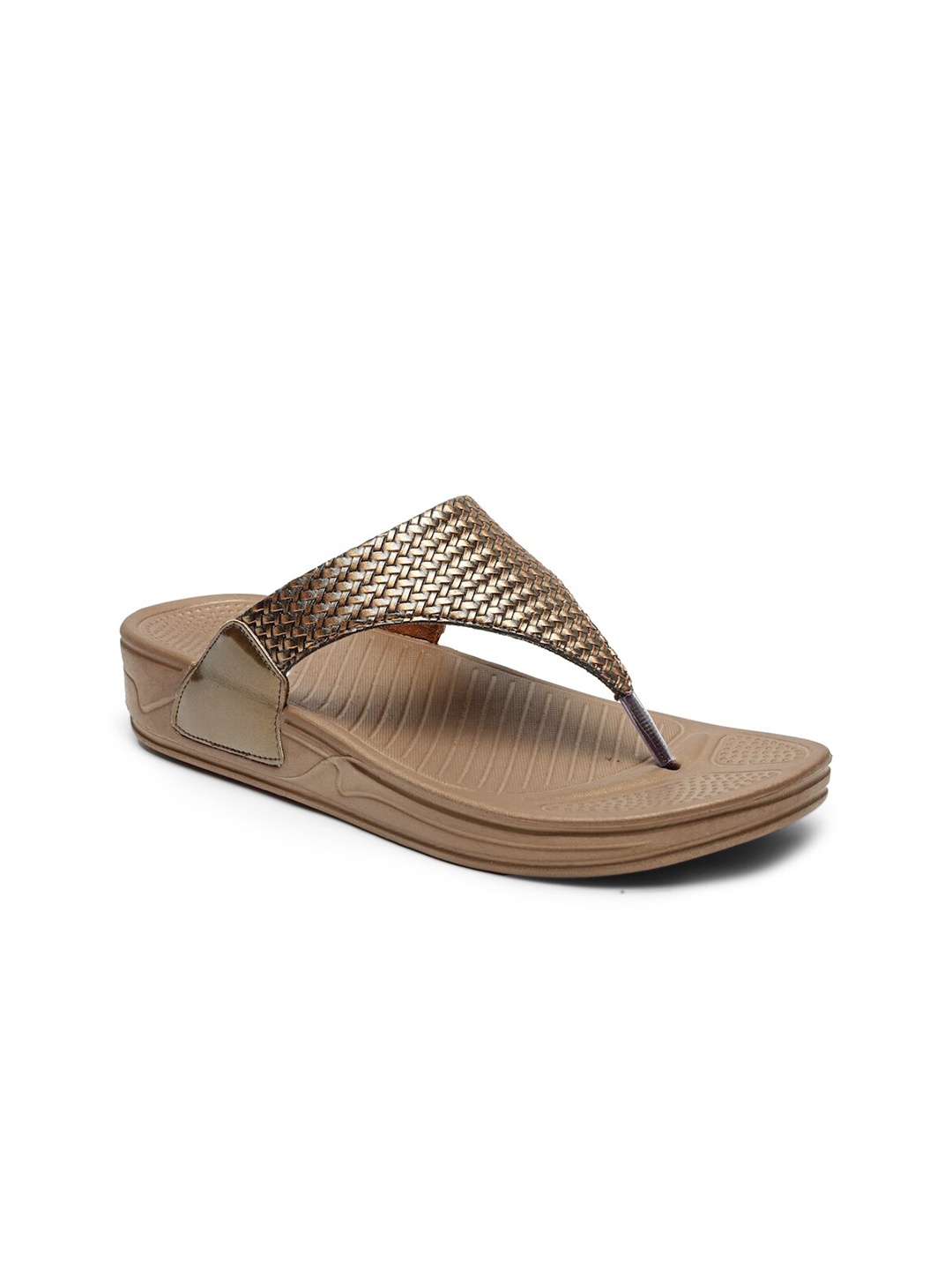 

DA NATURO ITALY Women Bronze-Coloured Open Toe Flats