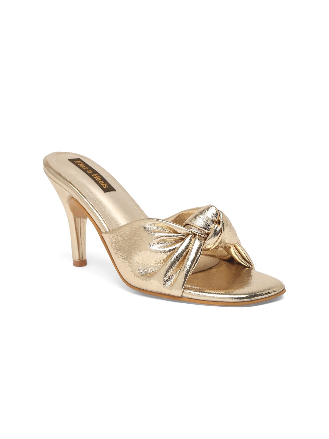 

Flat n Heels Gold-Toned Slim Heels