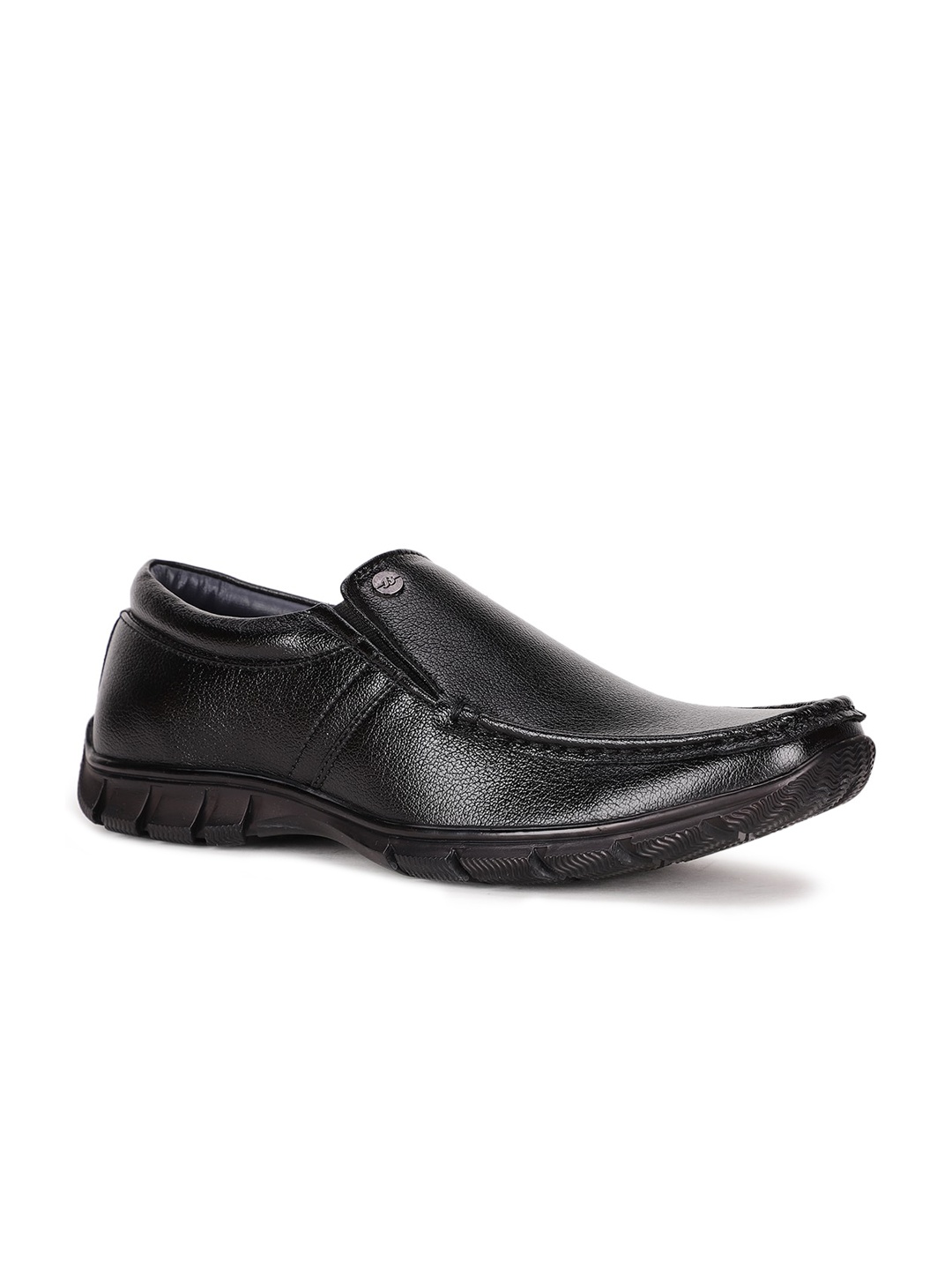 

Bata Men Black Solid Formal Slip-On Shoes