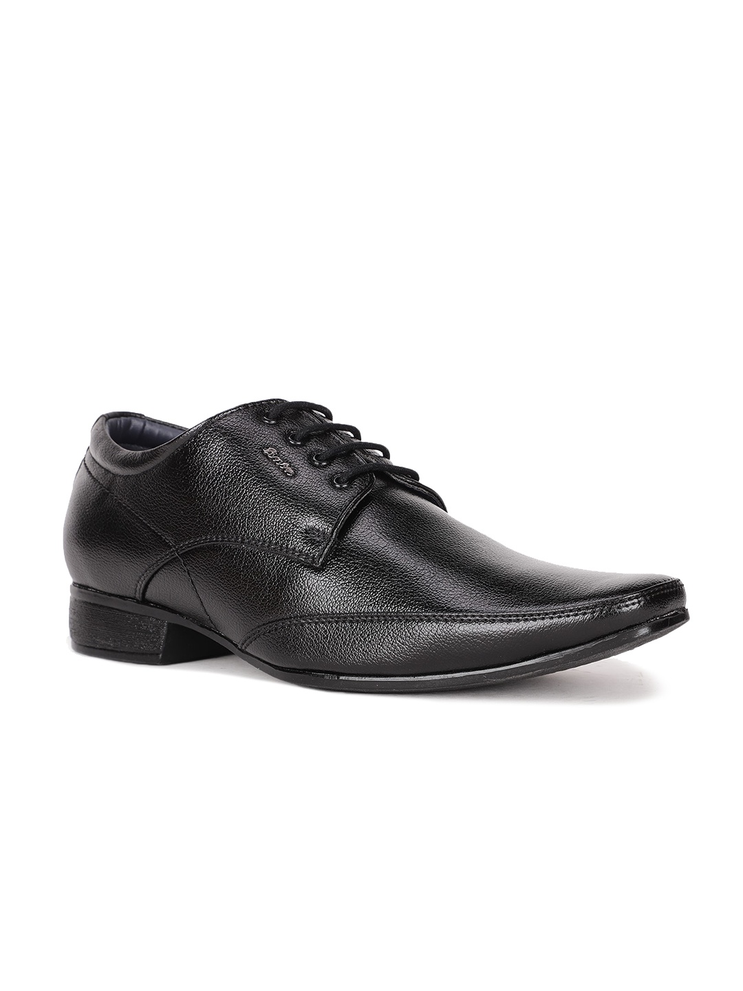 

Bata Men Black Solid Formal Derbys