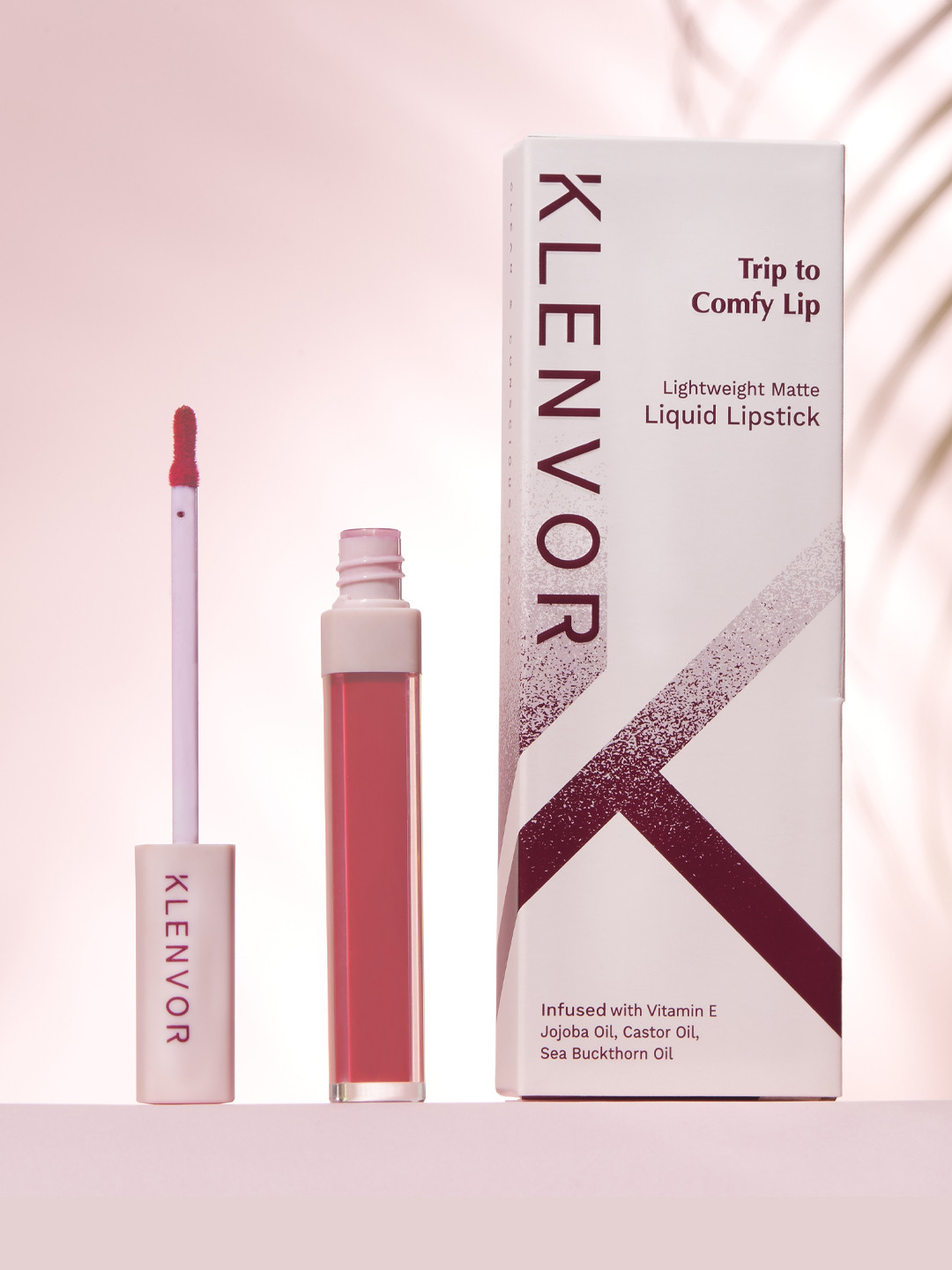 

KLENVOR Trip To Comfy Lip Non-Drying, No Transfer, Vegan Liquid Lipstick - Passionate 09, Pink