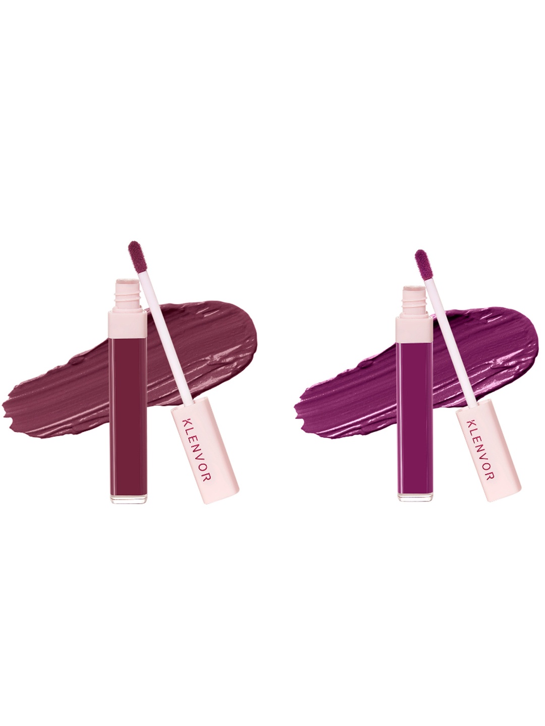 

KLENVOR Glam Look Collection - Liquid Lipsticks Set of 2 - 04 Courageous, 10 Powerful, Purple