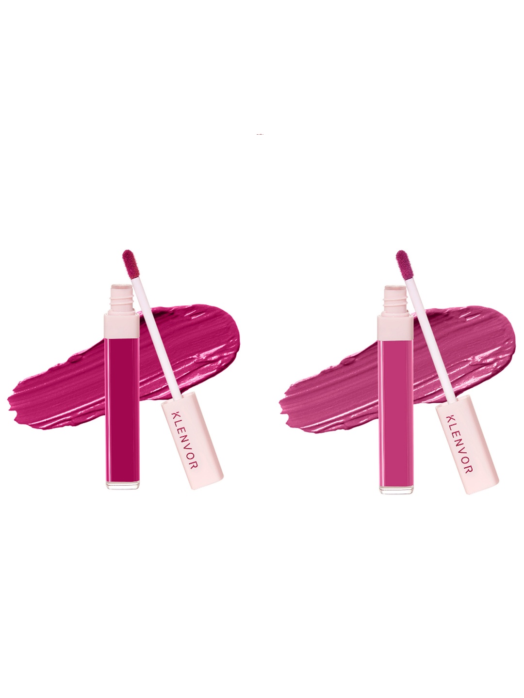 

KLENVOR Pink Collection - Set of 2 Liquid Lipsticks - 01 Admire, 07 Inspire