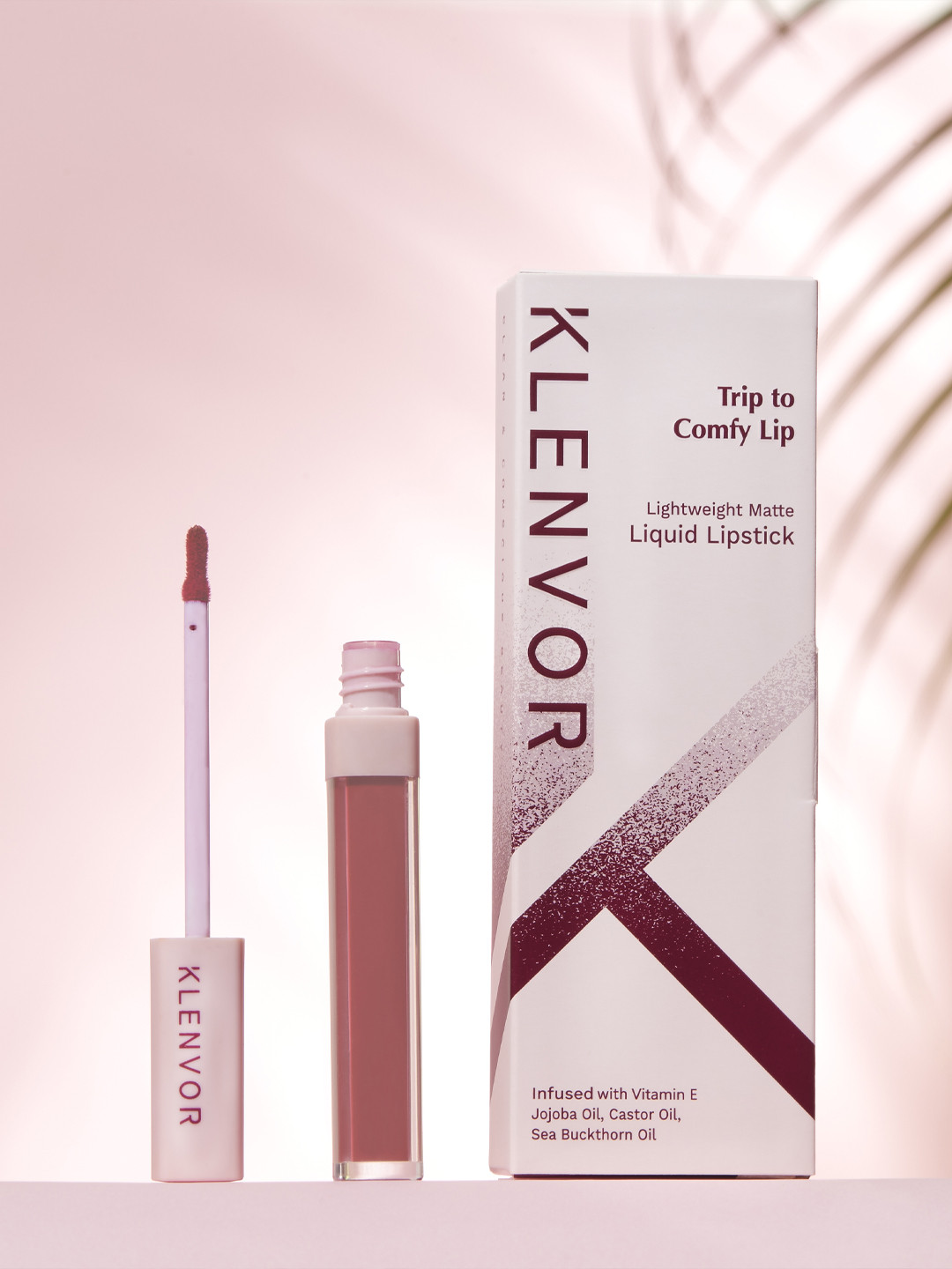 

KLENVOR Trip To Comfy Lip Non-Drying, No Transfer, Vegan Liquid Lipstick - Daring 05, Pink