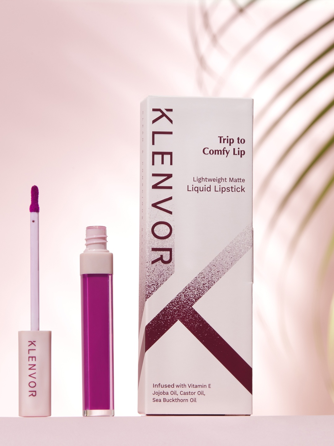 

KLENVOR Trip To Comfy Lip Non-Drying, No Transfer, Vegan Liquid Lipstick - 07 Inspire, Pink