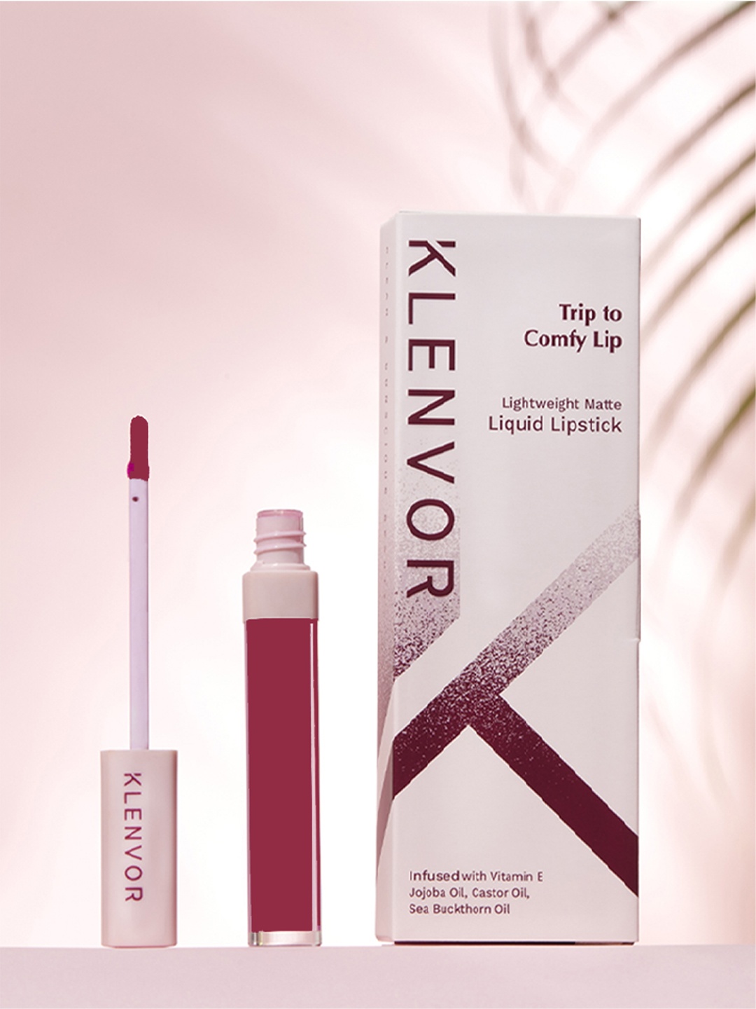 

KLENVOR Trip To Comfy Lip Non-Drying, No Transfer, Vegan Liquid Lipstick - Appreciate 02, Magenta