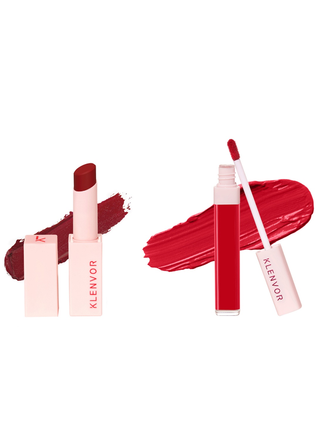 

KLENVOR Sensational Red Collection Set of 2 Lipsticks - 10 Uplift, 06 Elegant