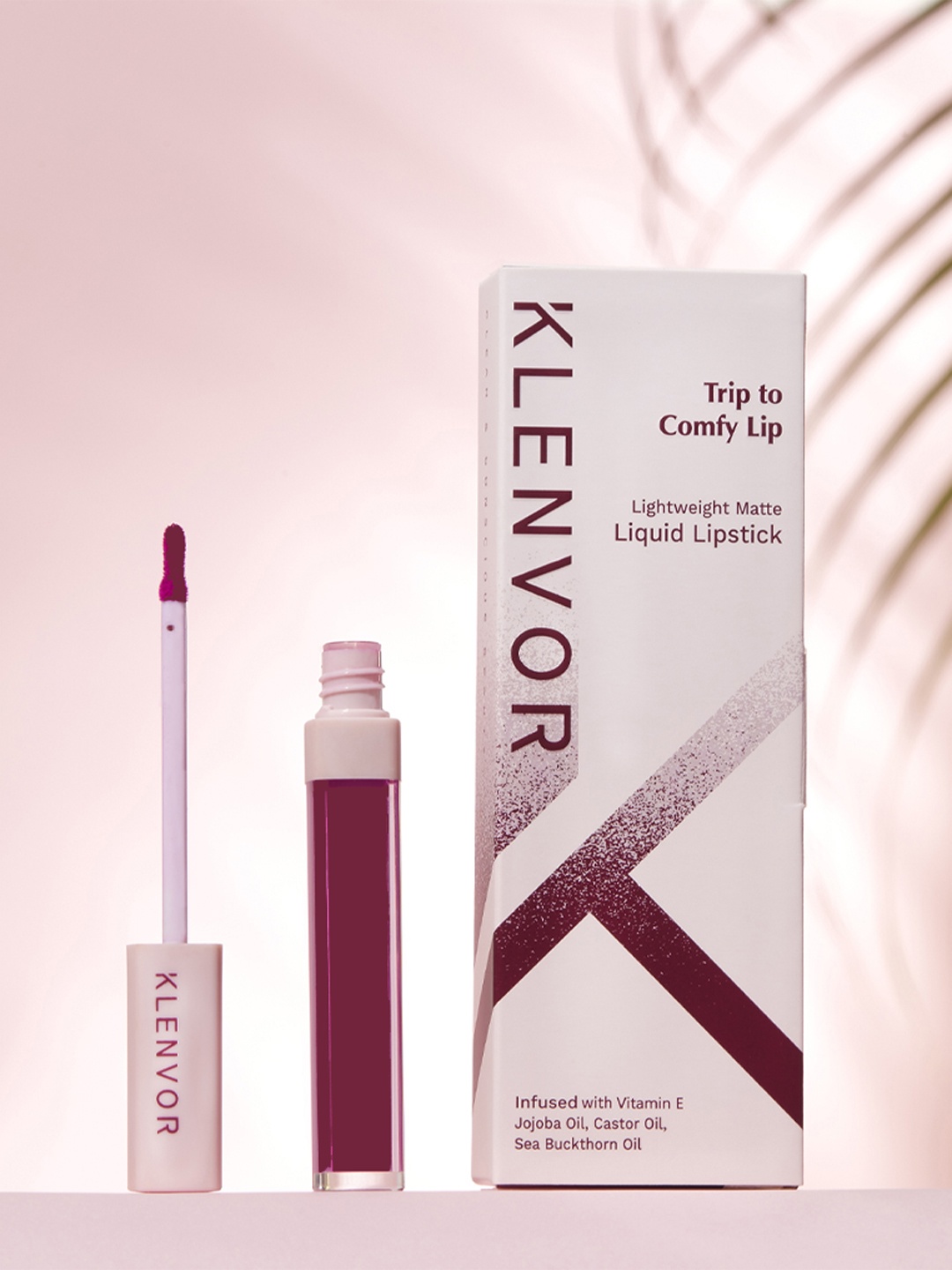 

KLENVOR Trip To Comfy Lip Non-Drying, No Transfer, Vegan Liquid Lipstick - Courageous 04, Maroon