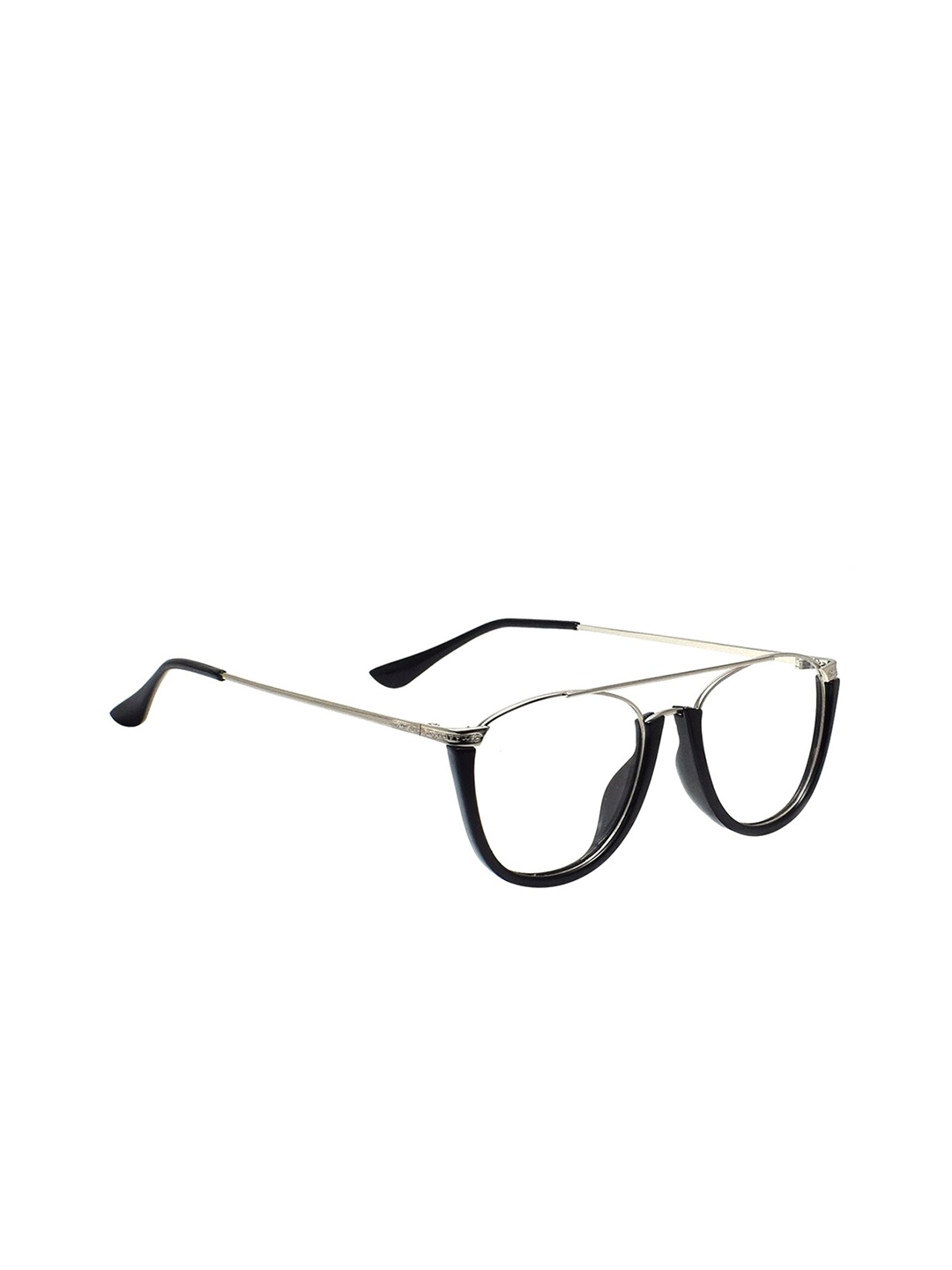 

Peter Jones Eyewear Unisex Black Half Rim Square Frames FT5315S