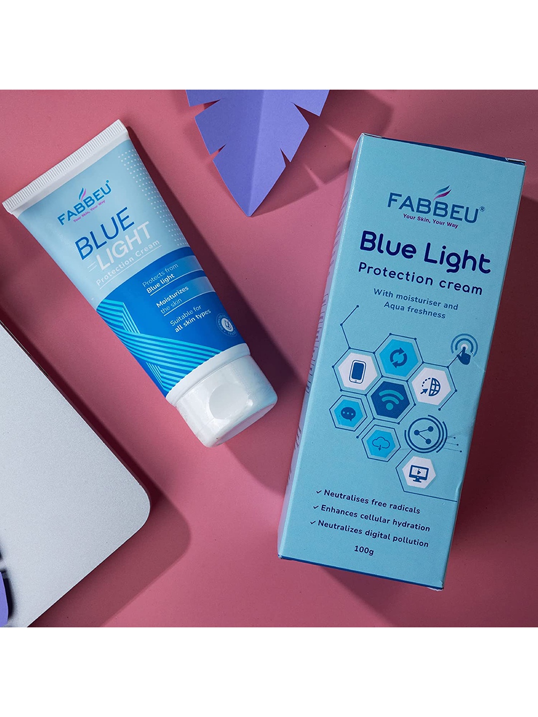 

FABBEU Bluelight Protection Cream 100 g, Blue