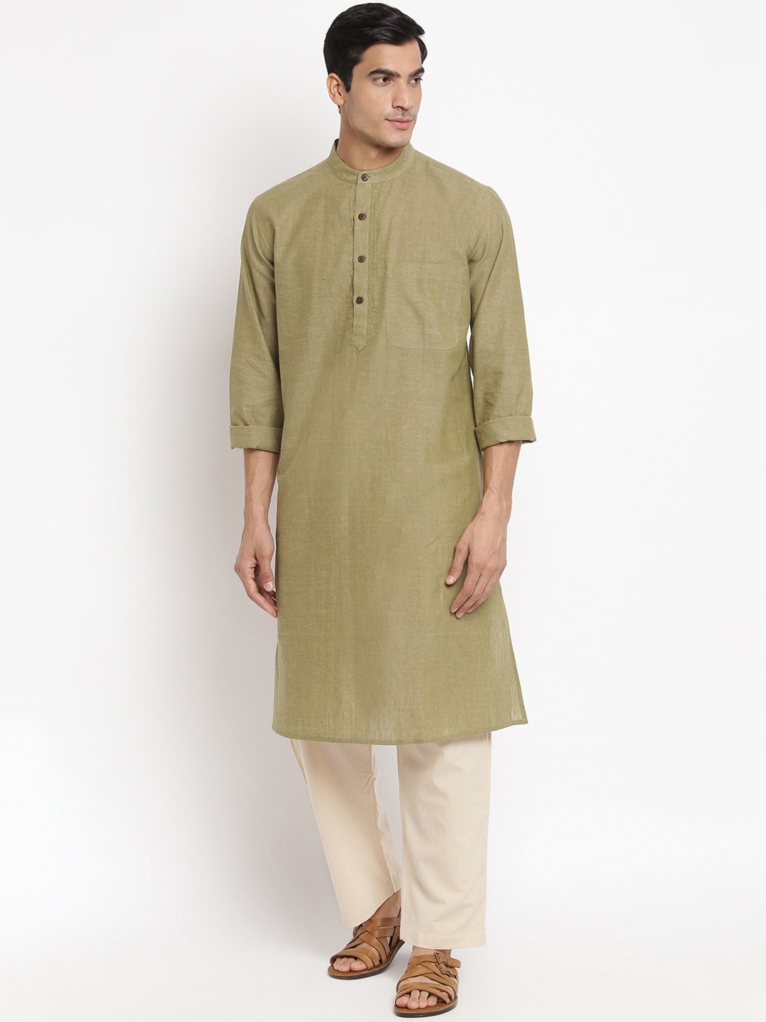 

Fabindia Men Green Kurta