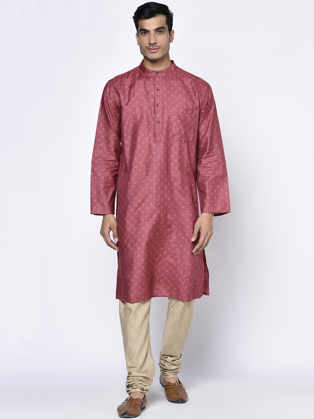 

Fabindia Men Red Ethnic Motifs Kurta