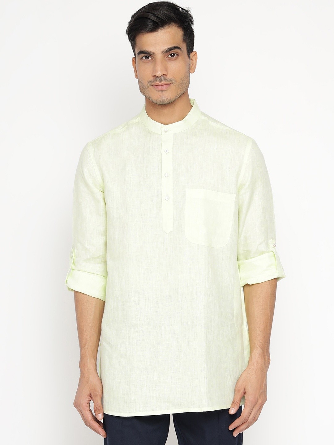 

Fabindia Men Green Kurta