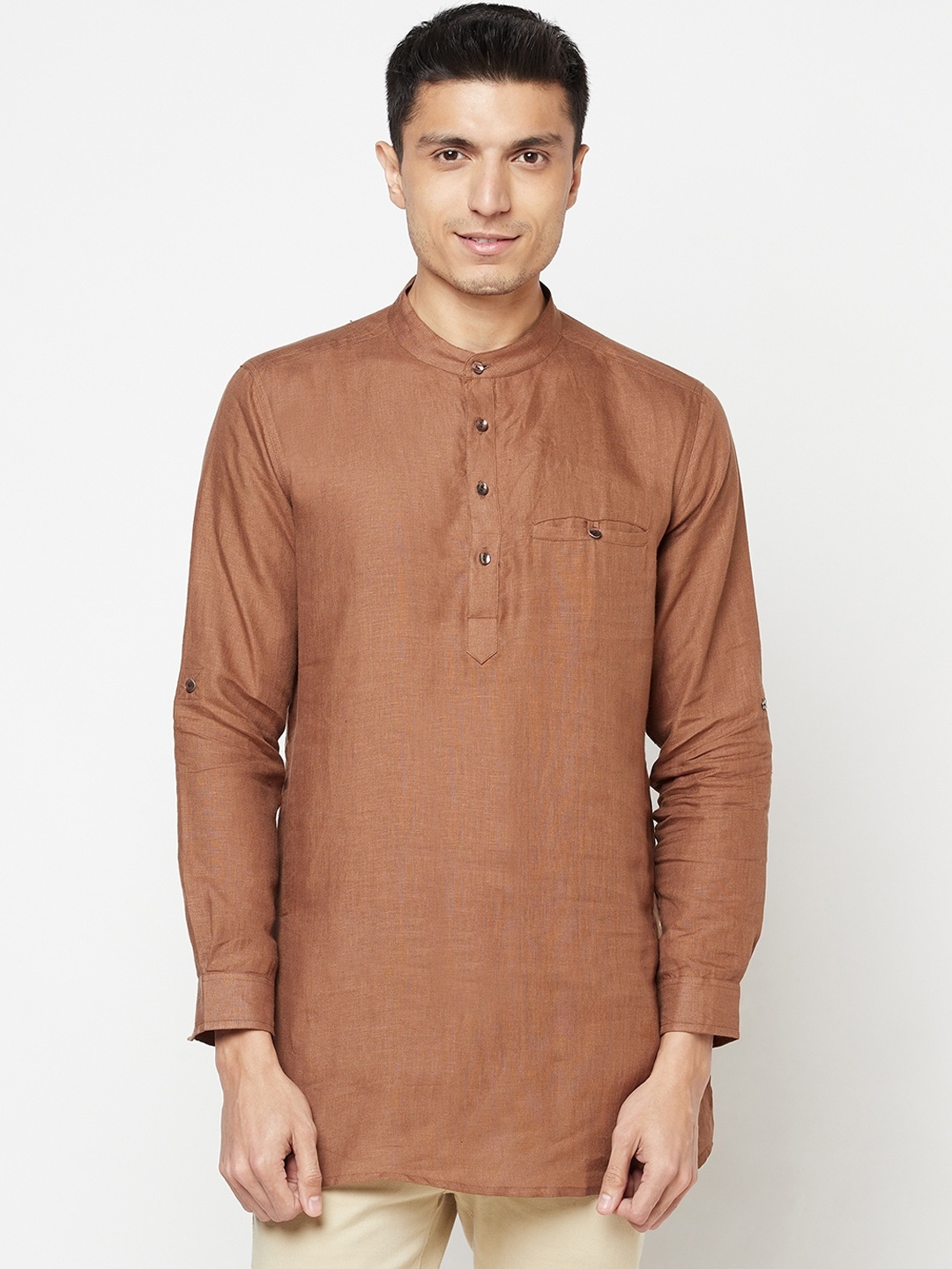 

Fabindia Men Brown Kurta