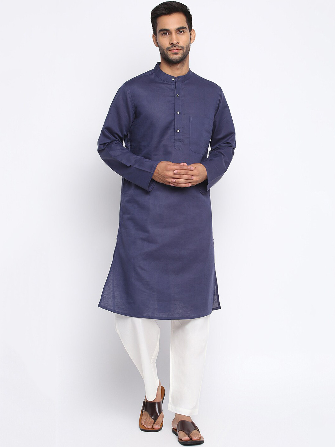 

Fabindia Men Violet Kurta