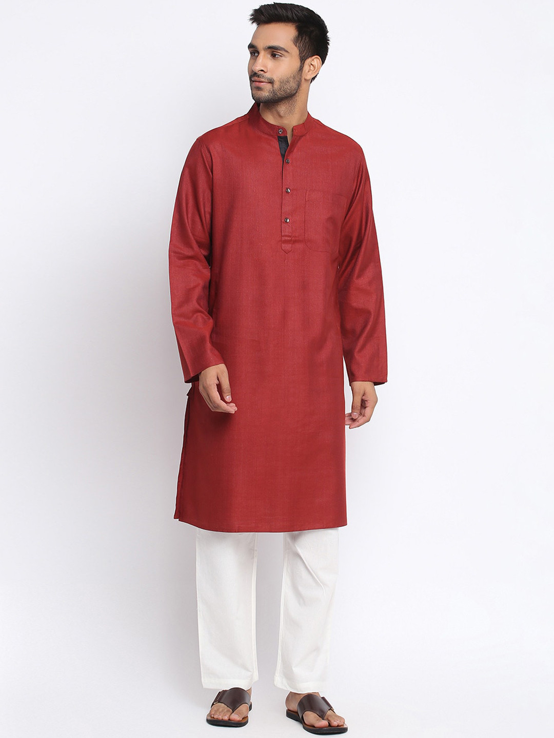 

Fabindia Men Red Kurta