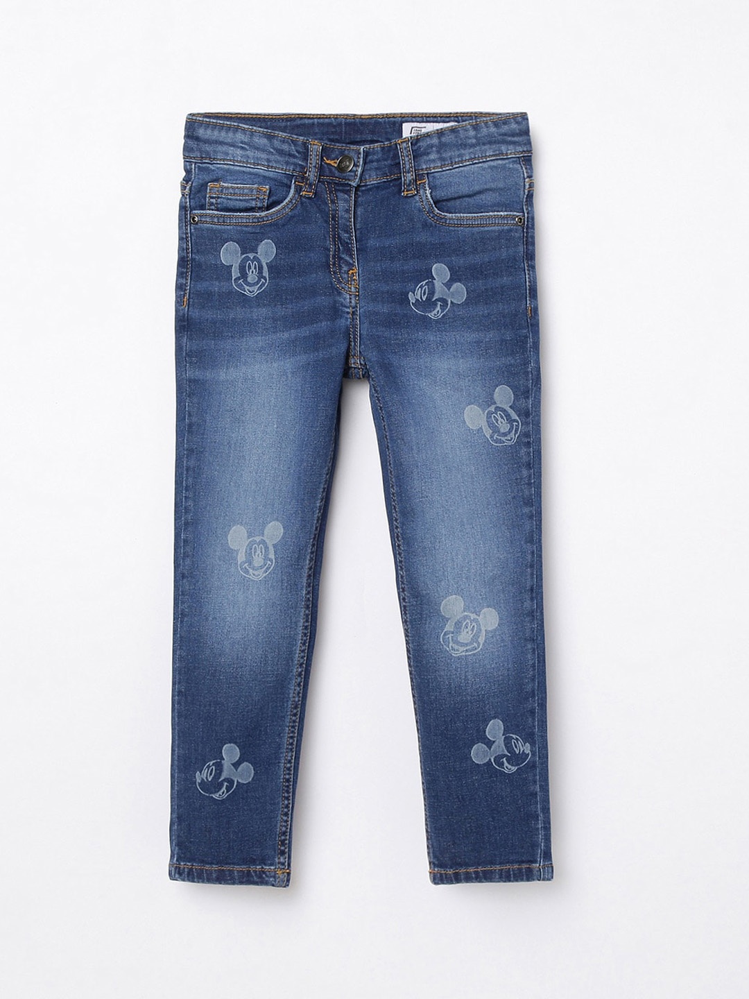 

Fame Forever by Lifestyle Girls Blue Heavy Fade Printed Jeans