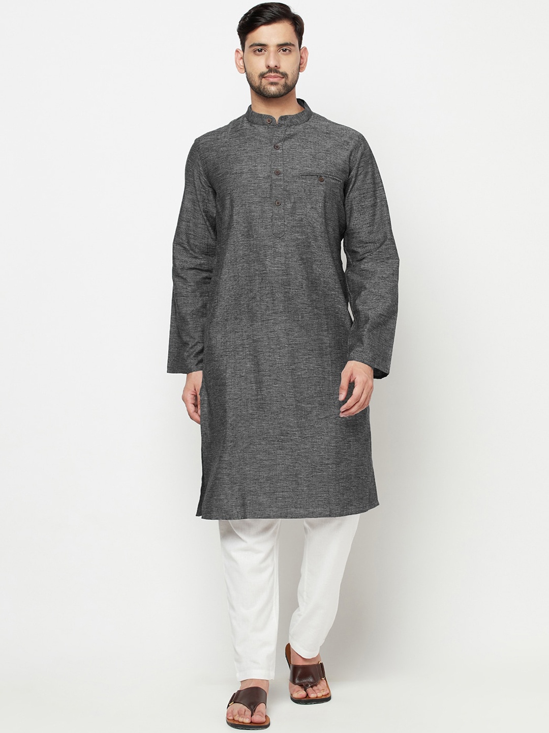

Fabindia Men Black Kurta