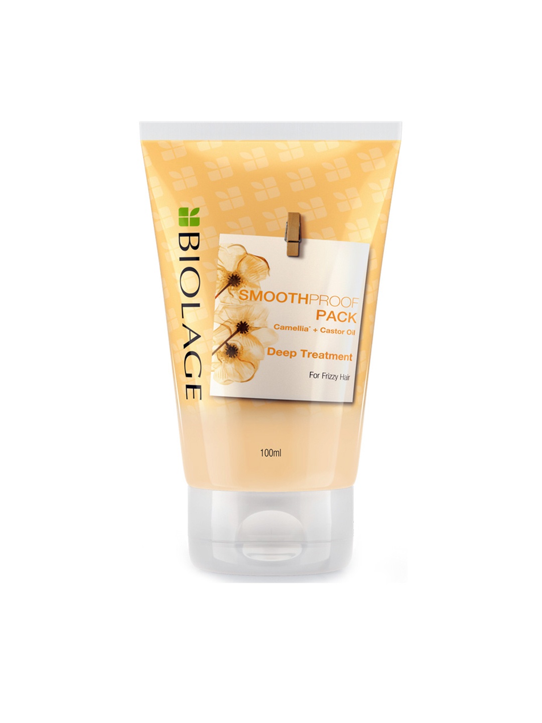 

Biolage Smooth Proof Deep Treatment Sustainable Hair Pack for Frizzy Hair - 100 ml, Beige