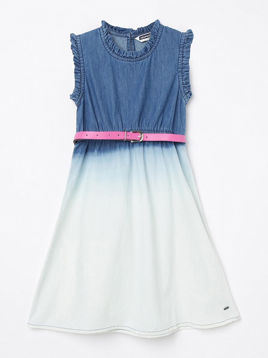 

Fame Forever by Lifestyle Girls Blue & White Colourblocked Organic Cotton Dress
