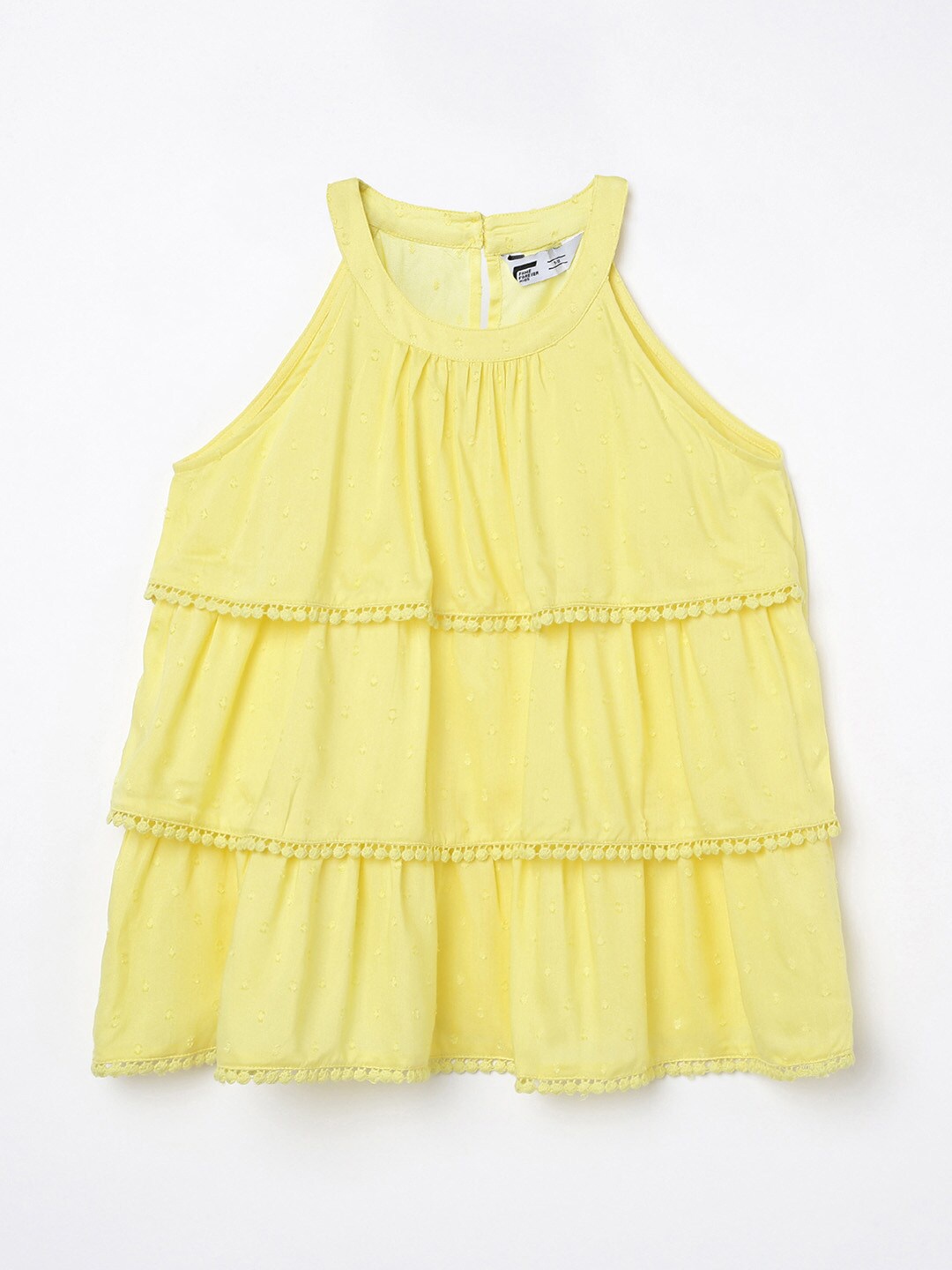 

Fame Forever by Lifestyle Yellow Tiered Top