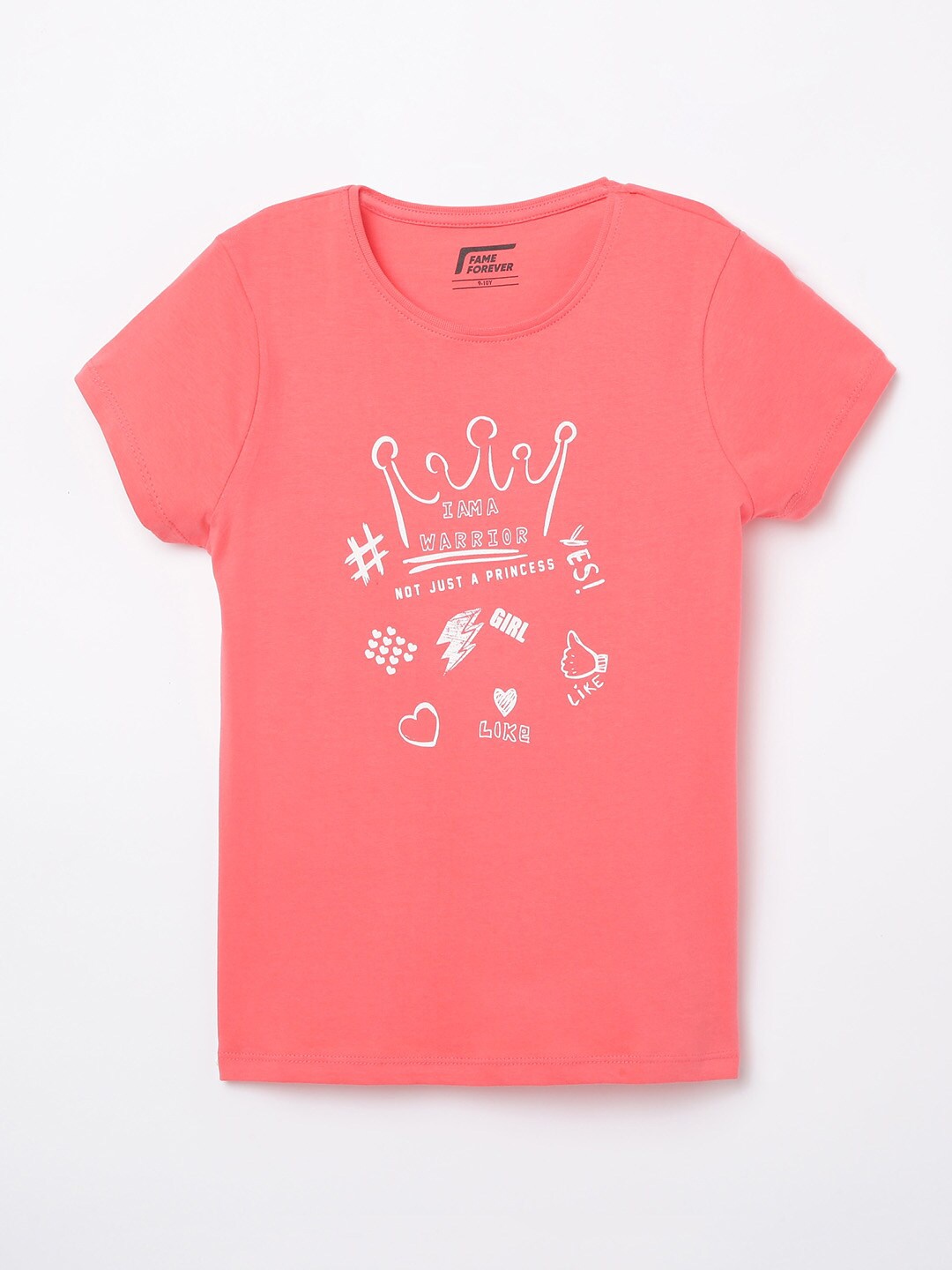 

Fame Forever by Lifestyle Coral Print Top