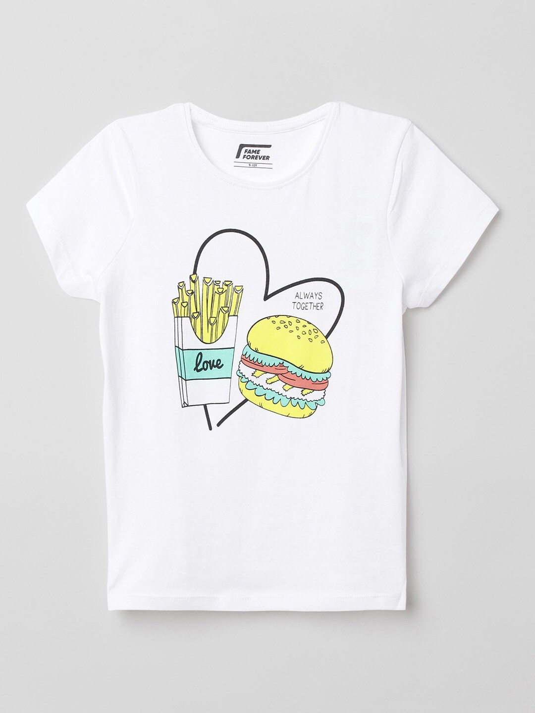 

Fame Forever by Lifestyle White Print Top