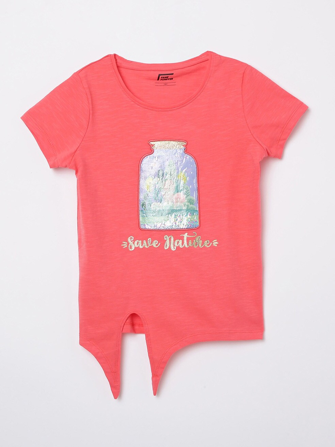 

Fame Forever by Lifestyle Coral Print Top