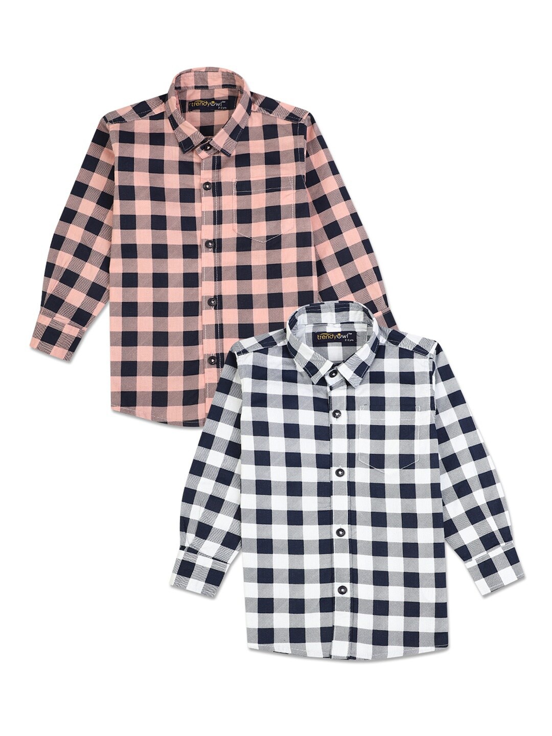 

V-Mart Boys Pack Of 2 Poplin Casual Shirts, White