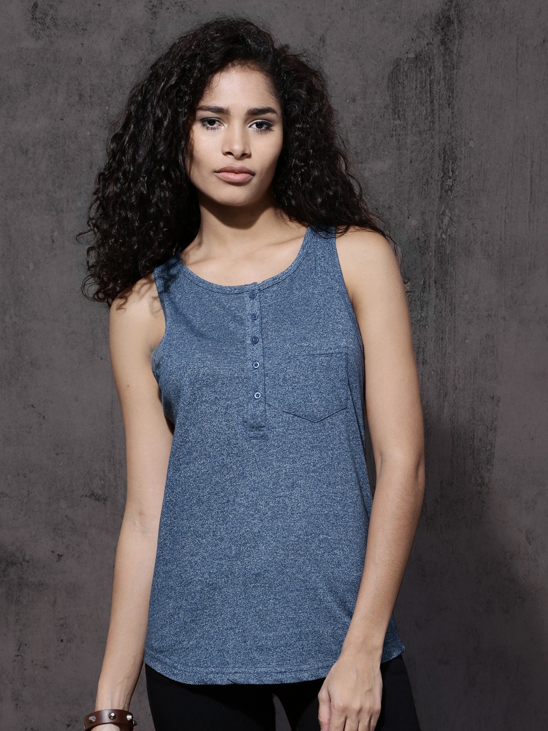 

Roadster Women Blue Tank Top