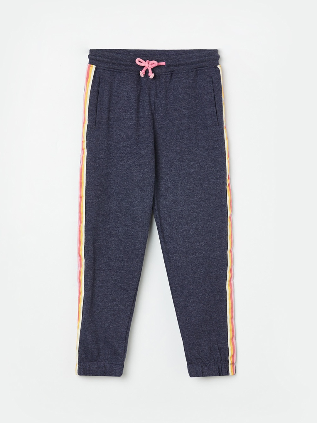

Fame Forever by Lifestyle Girls Navy Blue Solid Track Pants
