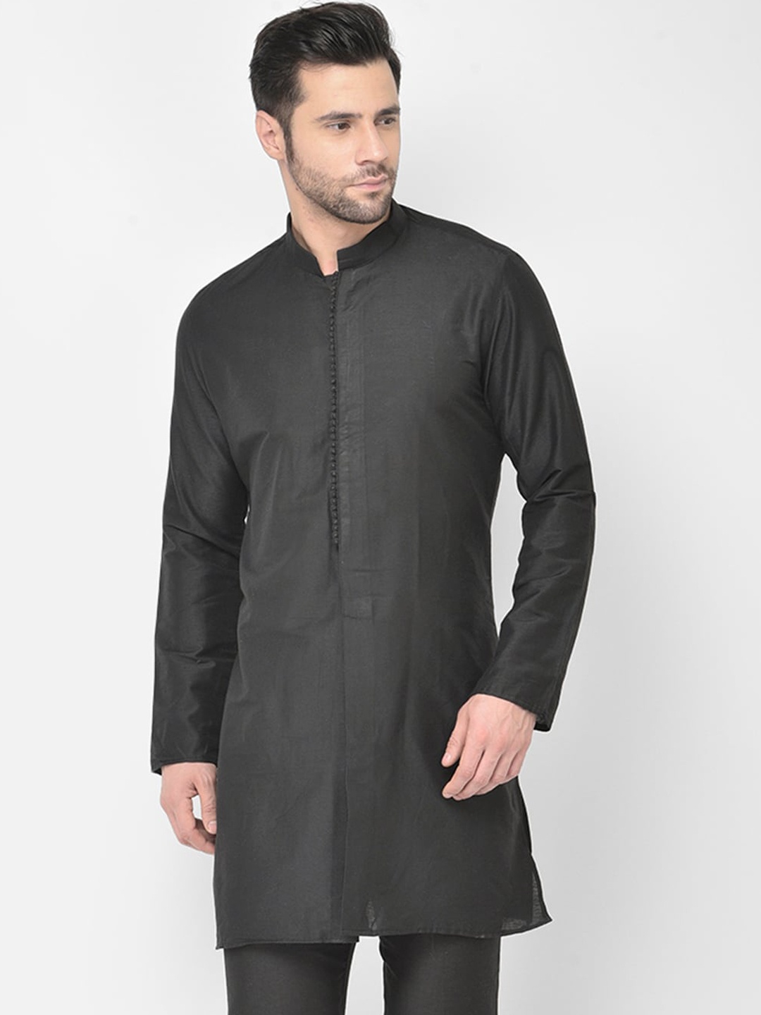 

DEYANN Men Black Kurta
