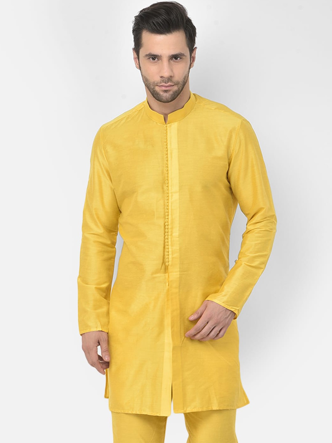 

DEYANN Men Yellow Kurta