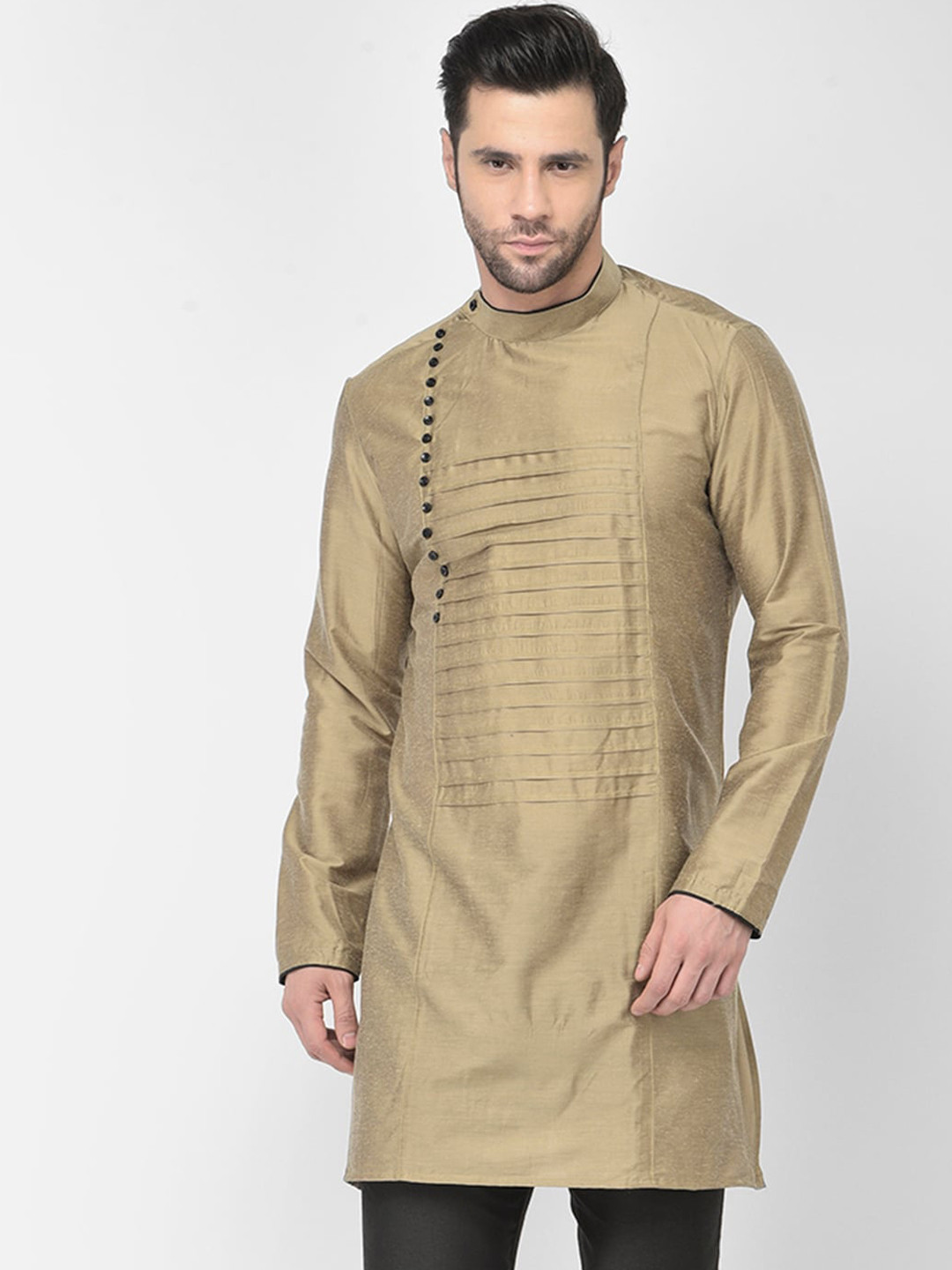 

DEYANN Men Brown Kurta