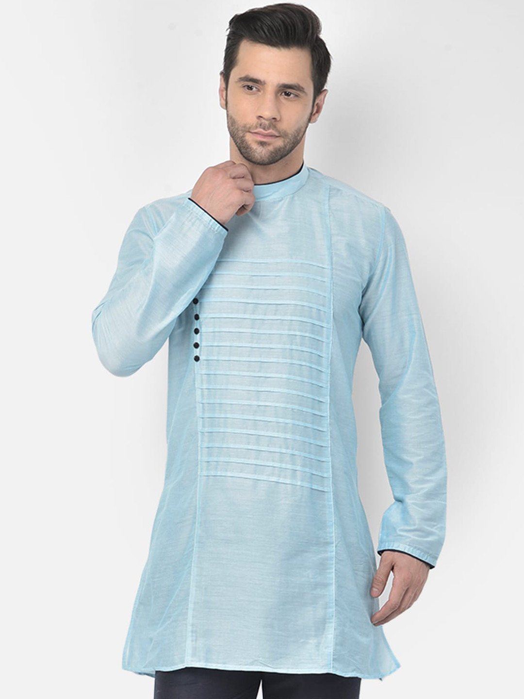 

DEYANN Men Blue Kurta